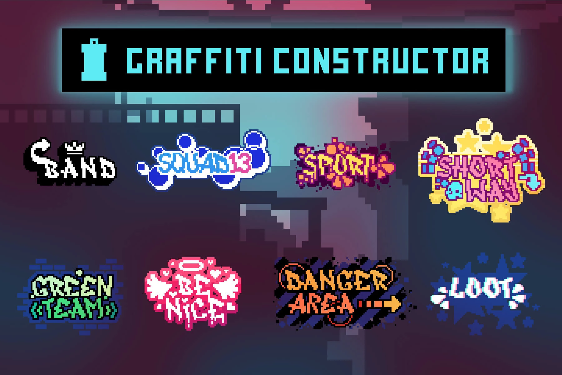 Graffiti Constructor Pixel Art