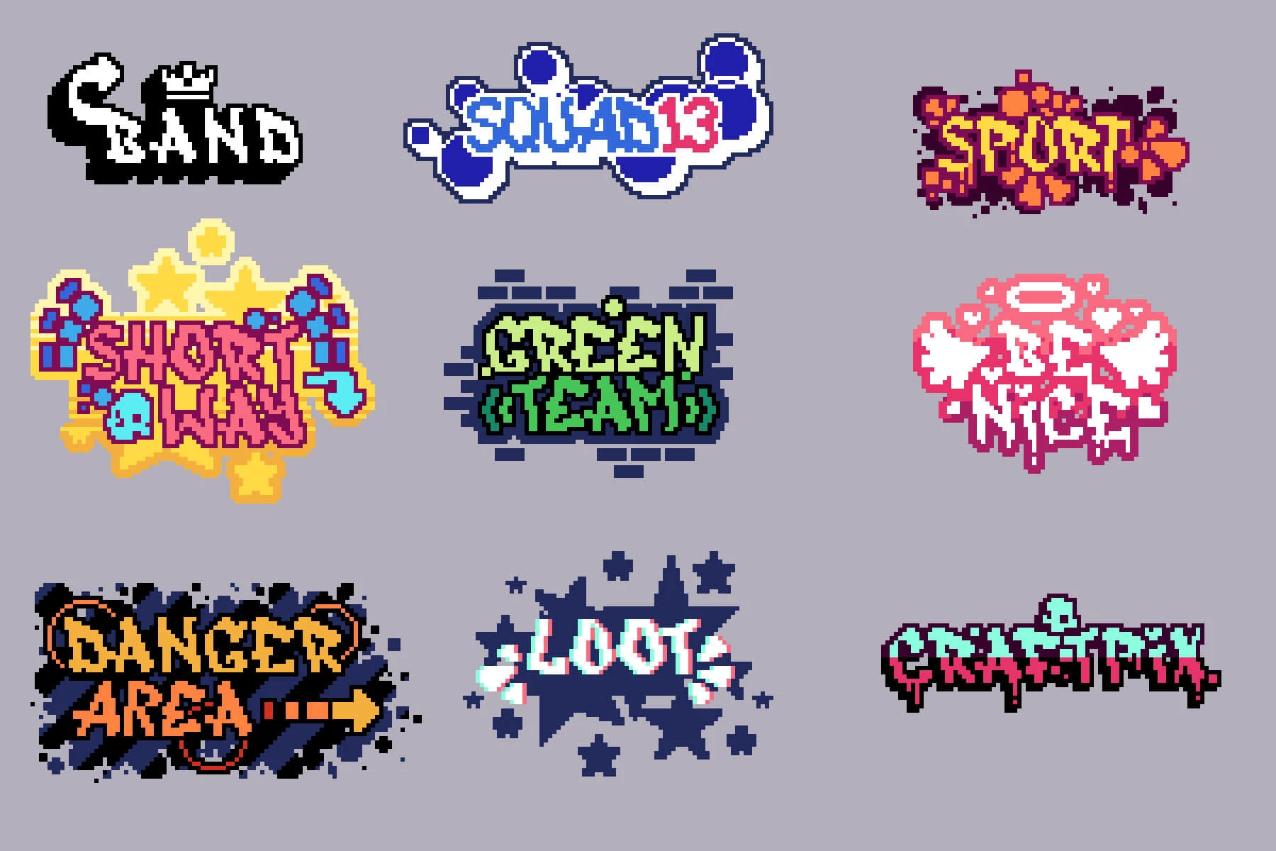 Graffiti Constructor Pixel Art
