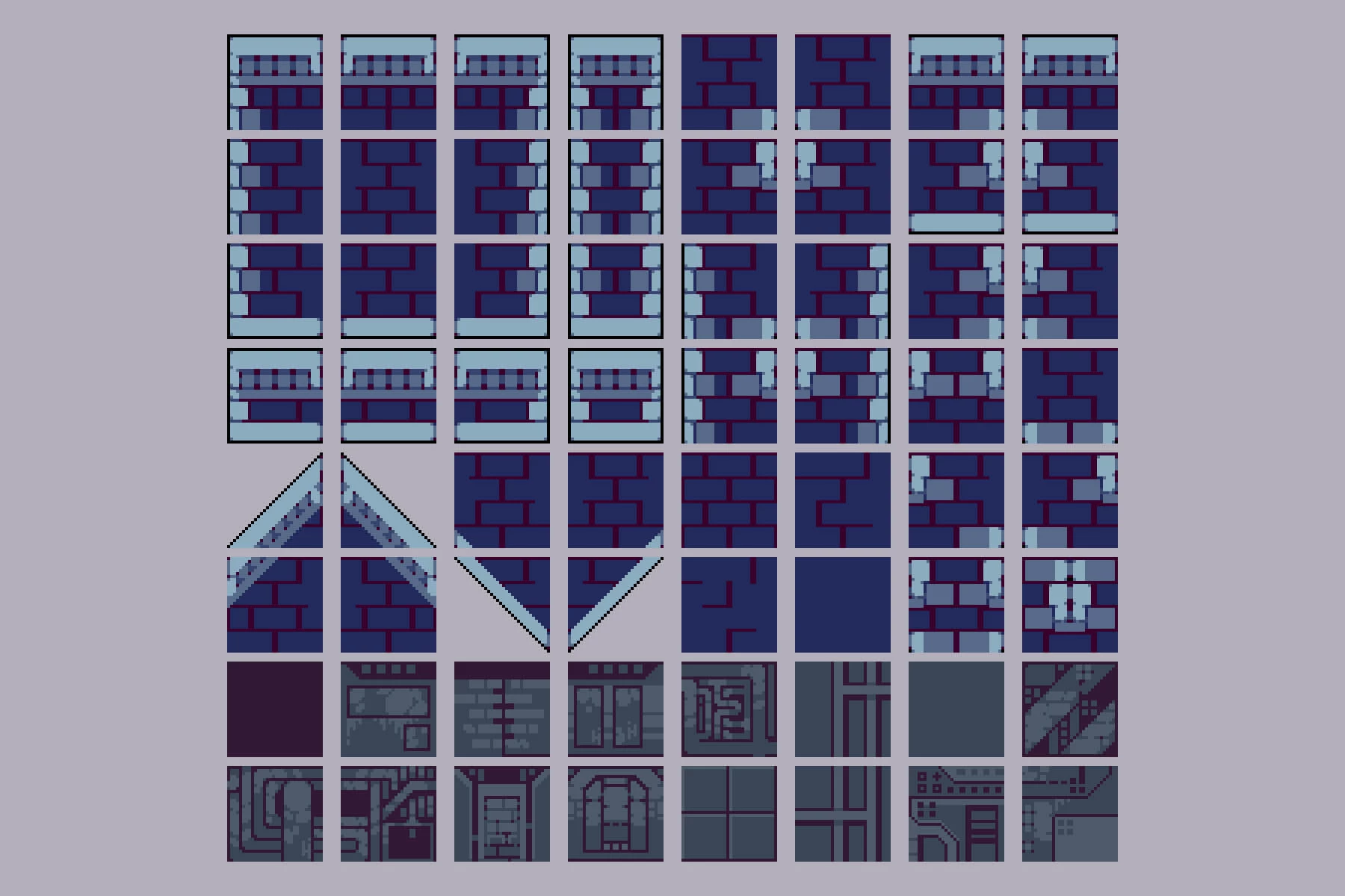 Power Station Tileset Pixel Art