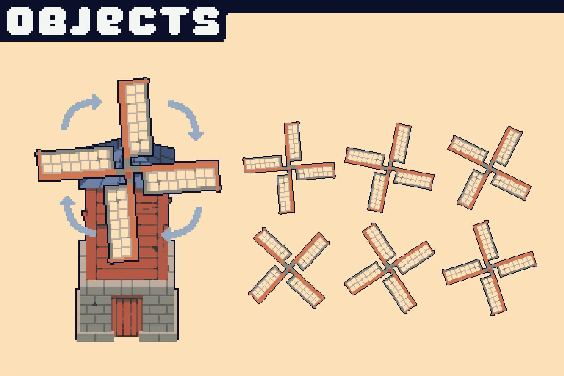 Farm Tileset Pixel Art Asset Pack for Tower Defense