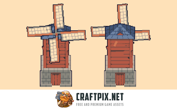 Farm Tileset Pixel Art Asset Pack for Tower Defense