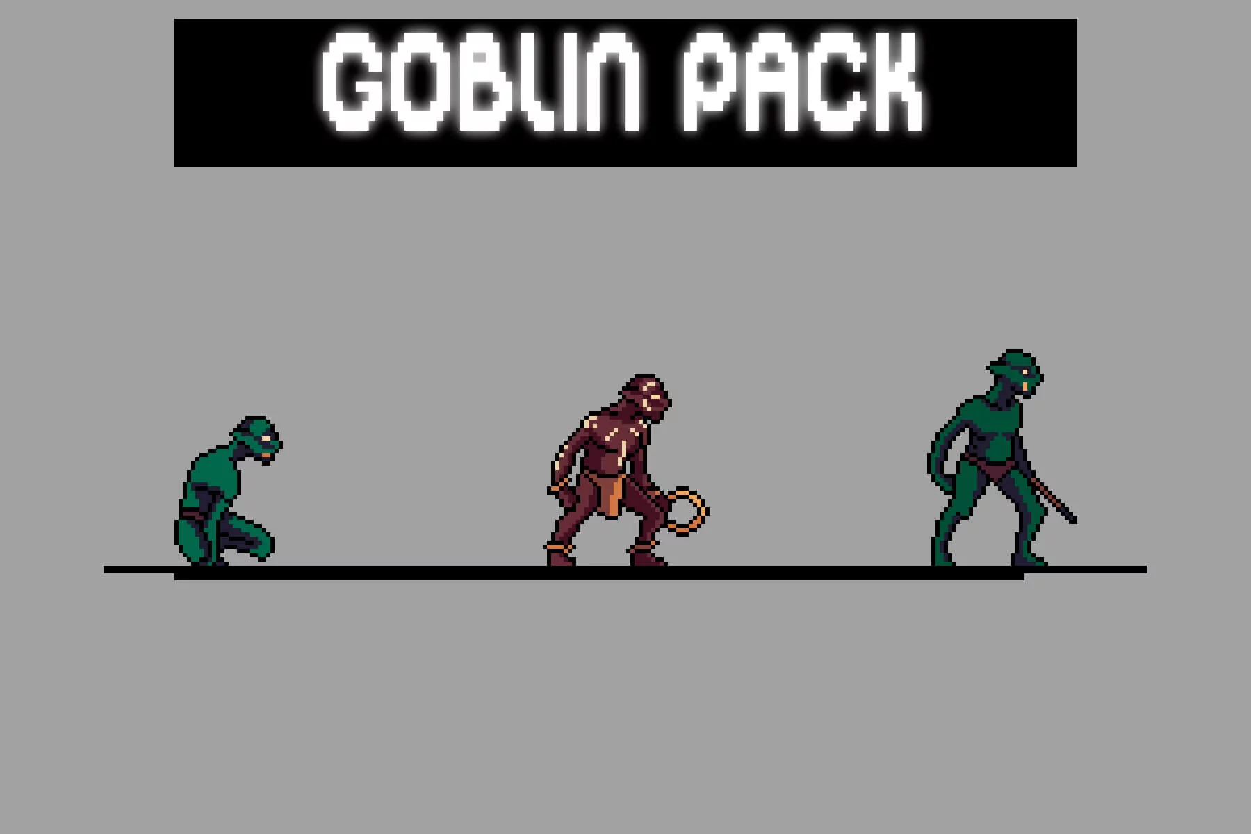 Goblin Character Sprites Pixel Art