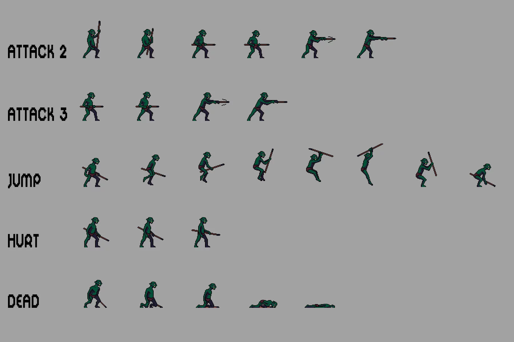 Goblin Character Sprites Pixel Art