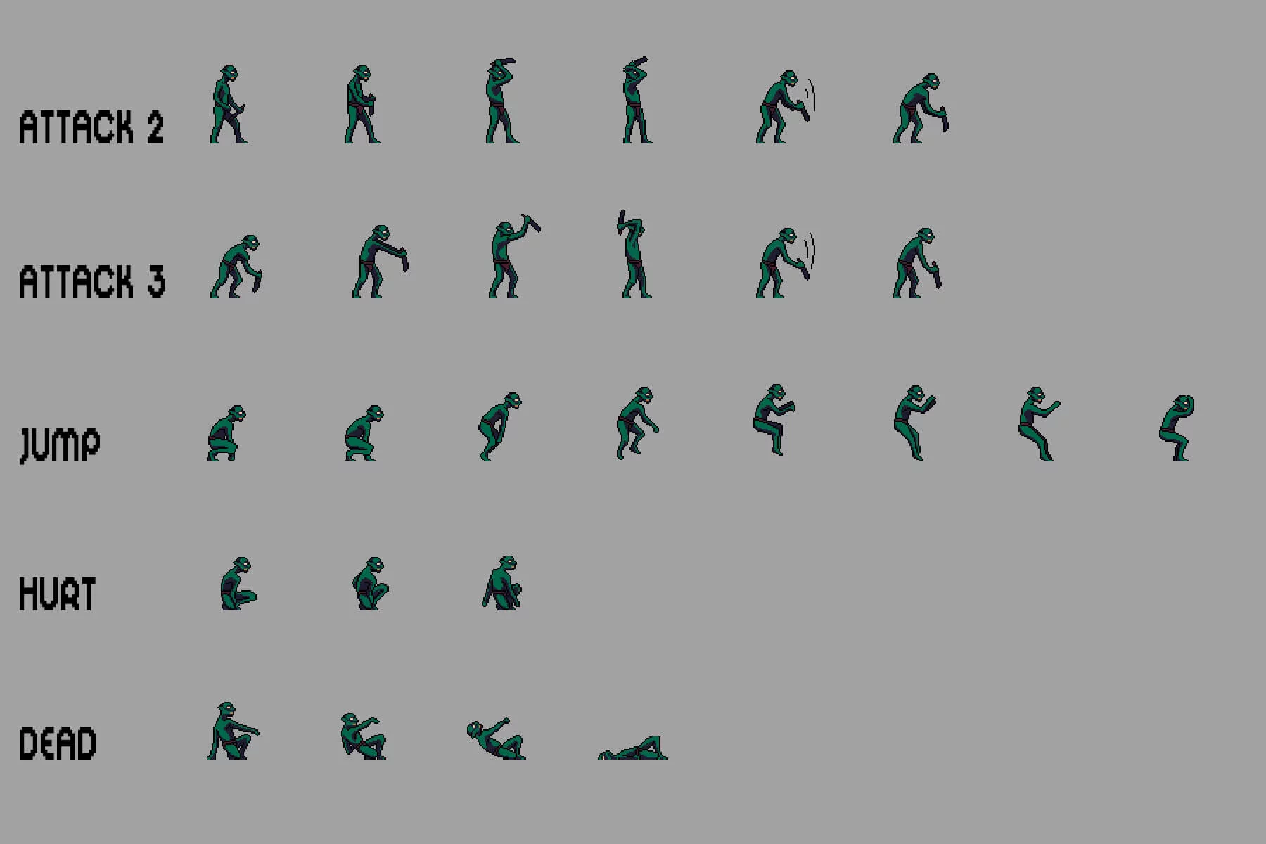 Goblin Character Sprites Pixel Art