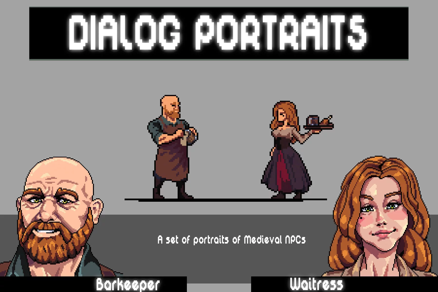 Medieval NPC Avatars Pixel Pack for Dialogue