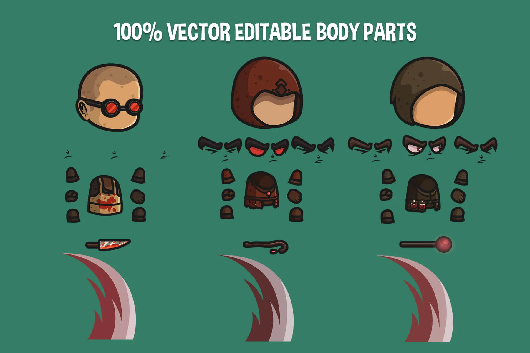 Bloody Alchemist Chibi Character Sprites