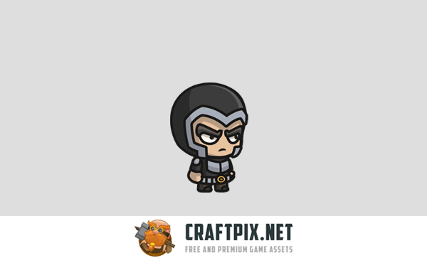 Armored Knight Chibi 2D Game Sprites