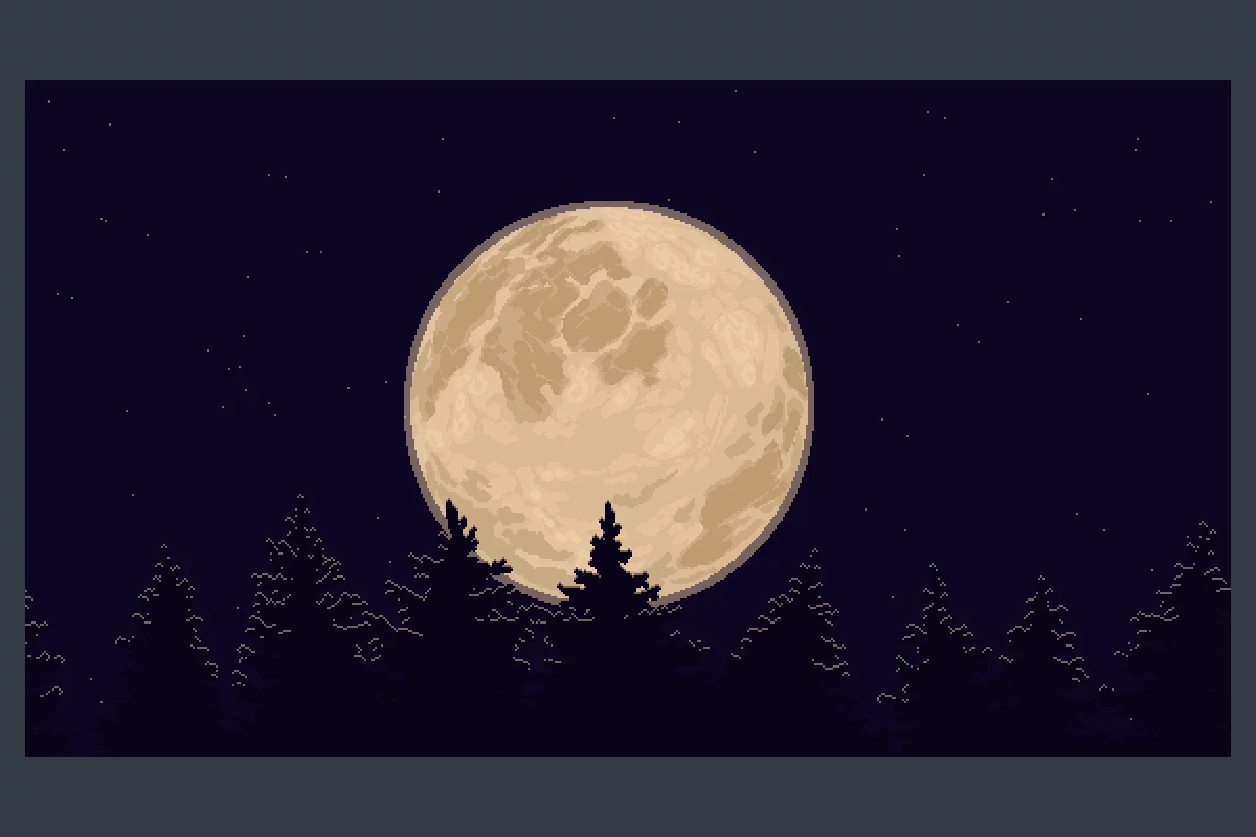 Moon Pixel Game Backgrounds