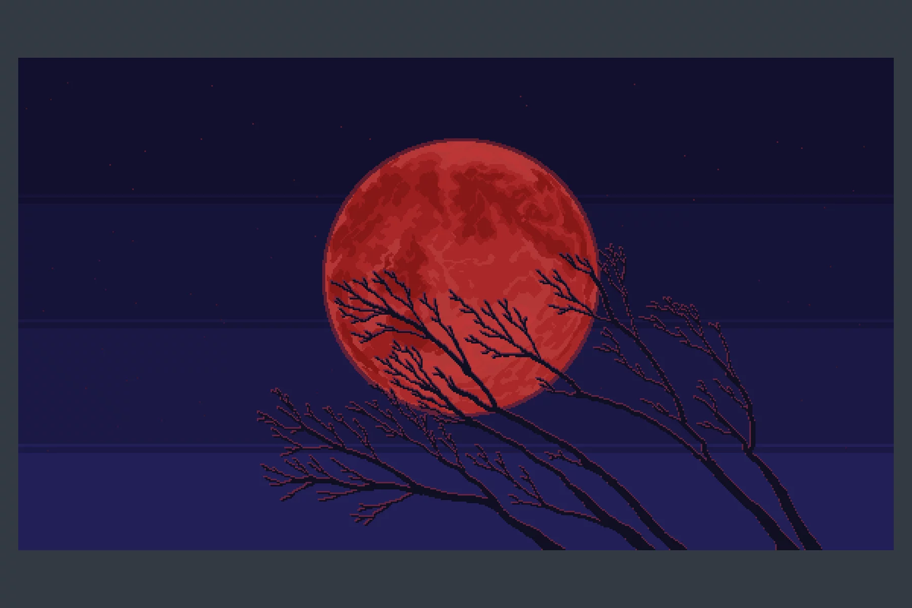 Moon Pixel Game Backgrounds