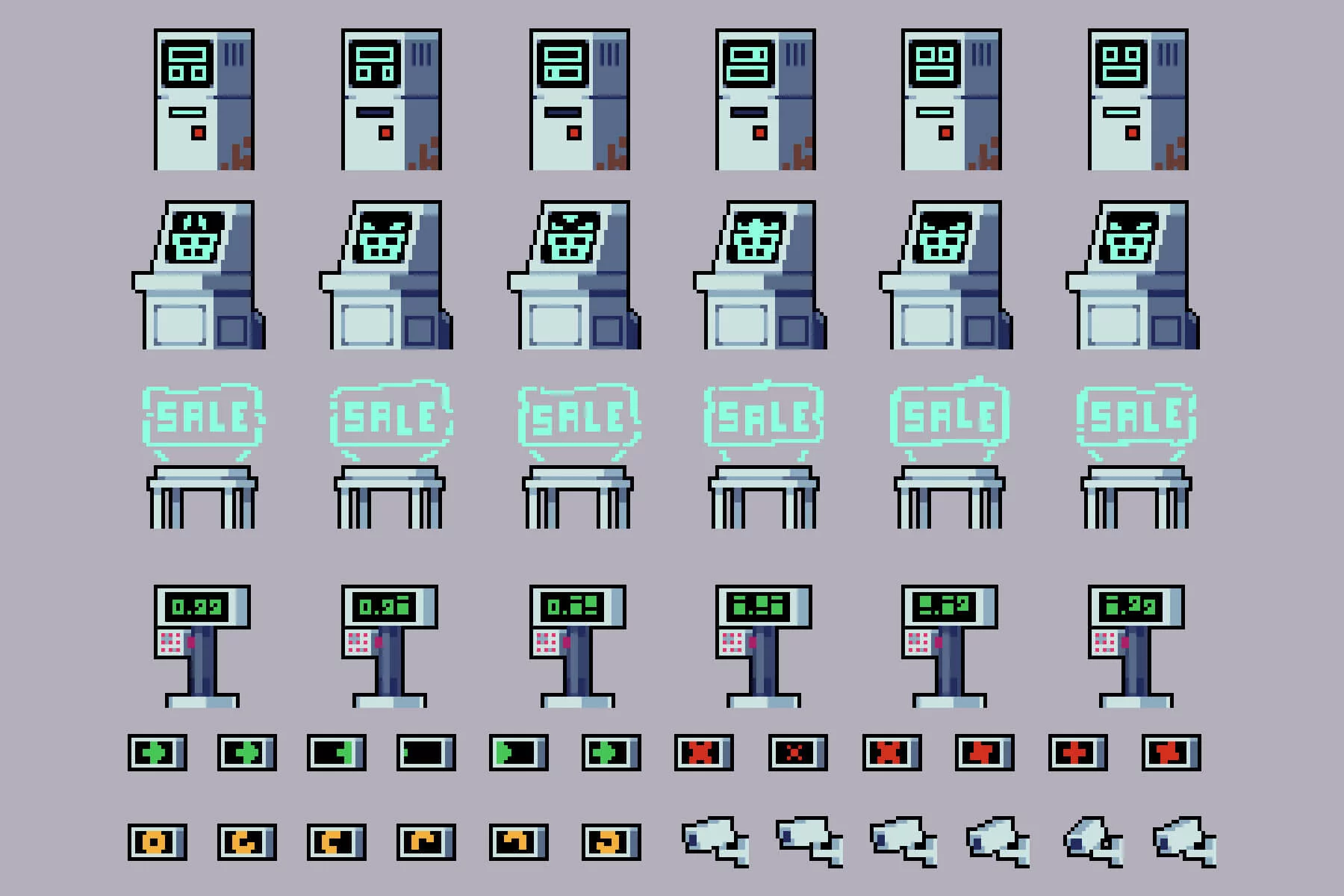 Cyberpunk Market Pixel Tileset & Environment Pack