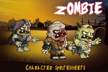 2D Fantasy Zombie Character Sprite