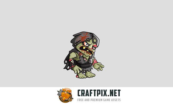 2D Fantasy Zombie Character Sprite