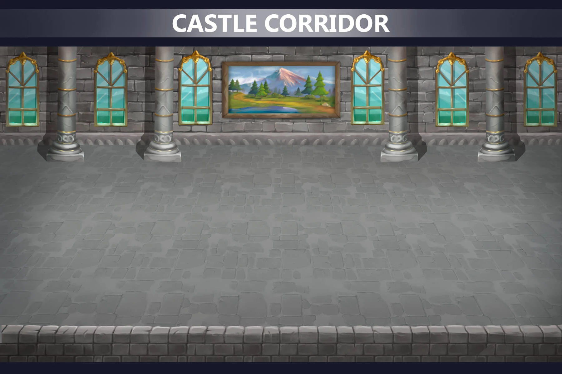 Castle Horizontal Battle Backgrounds