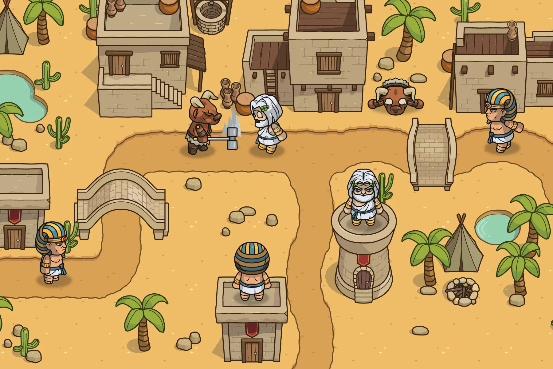 Ancient Mythology Boss Characters Top-Down Asset Pack