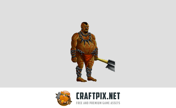2D Game Cyclops Character Sprites