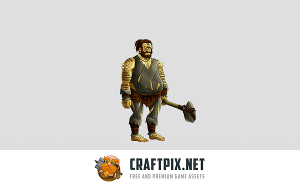 2D Game Cyclops Character Sprites