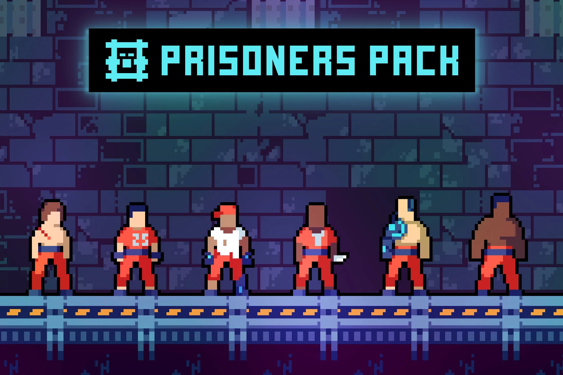 Prisoner Character Sprites Pixel Art