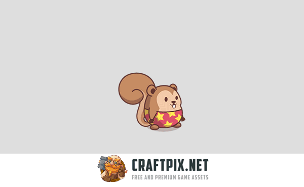 Cute Beaver Character Game Sprites