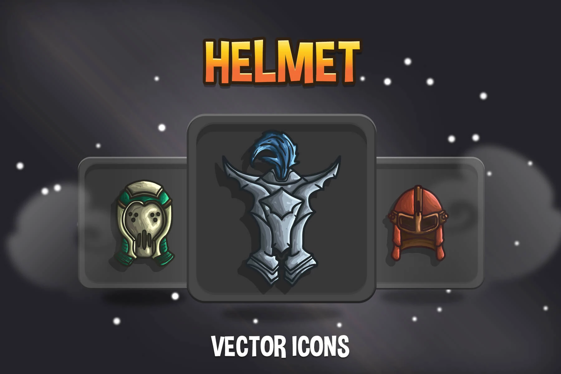 48 Helmet RPG Icons