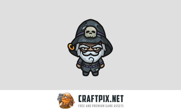 Top-Down Wizard Characters Pack Male, Veteran, Female