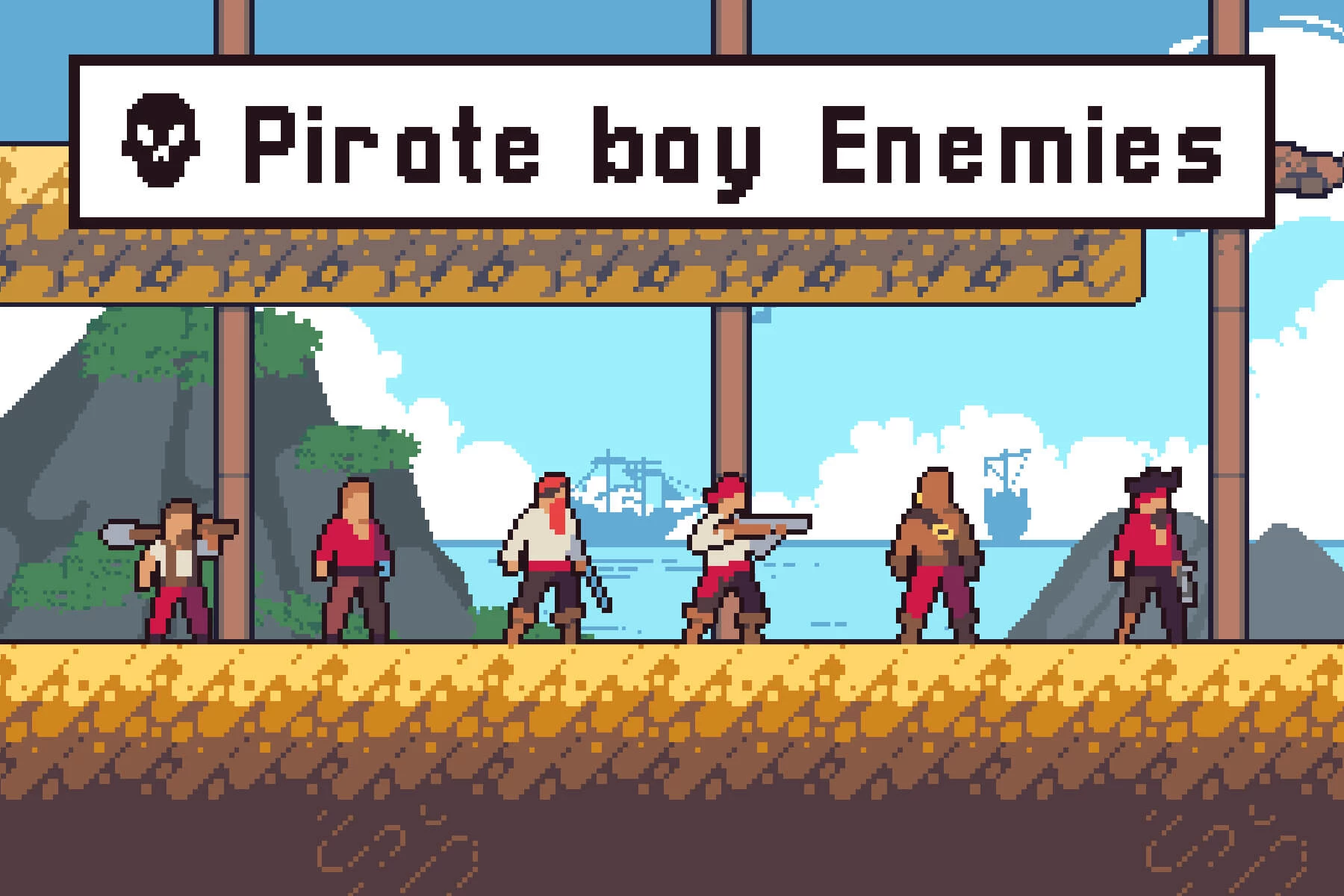 Pirate Pixel Art Sprites Pack