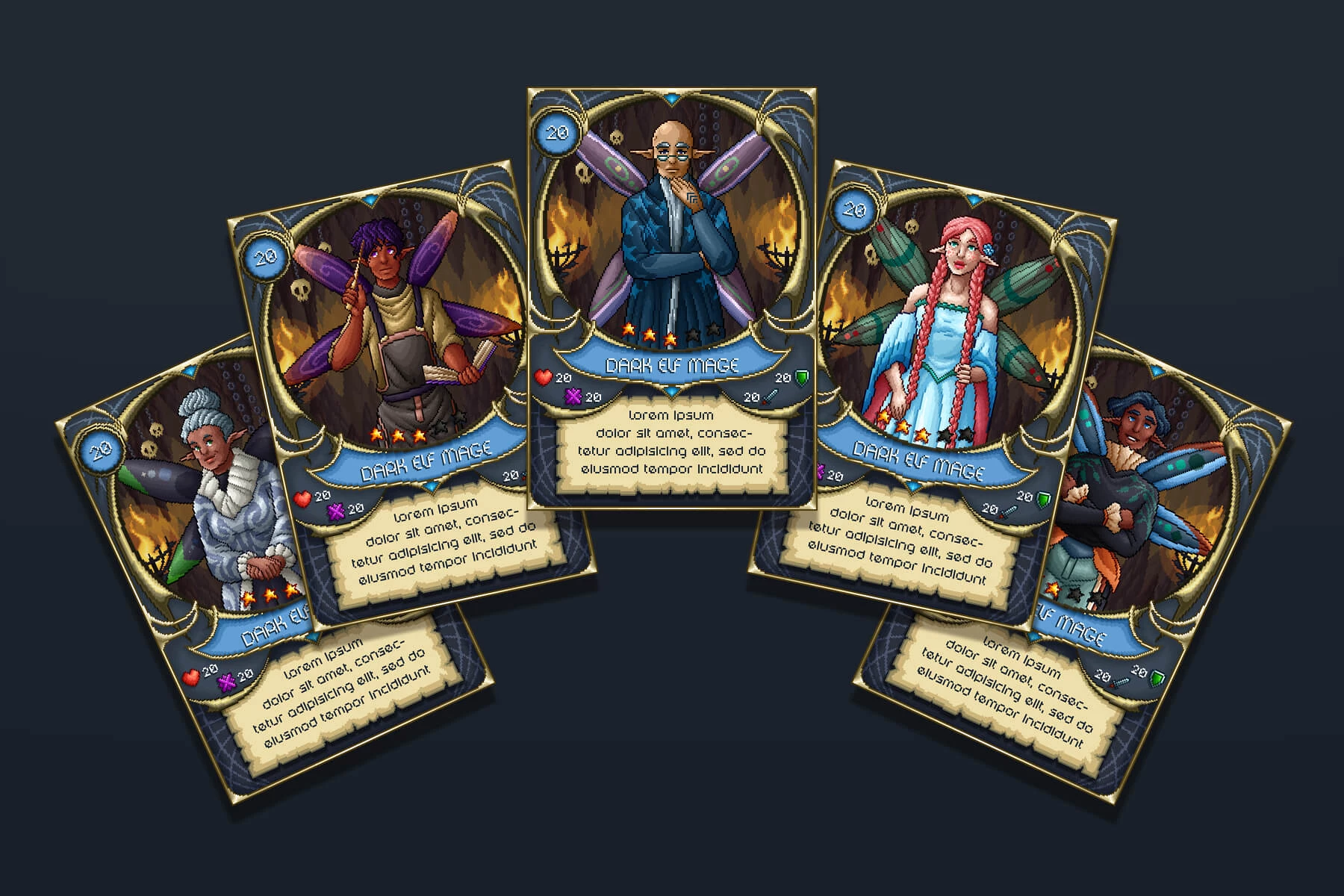 Fairy Characters Pixel Art Pack