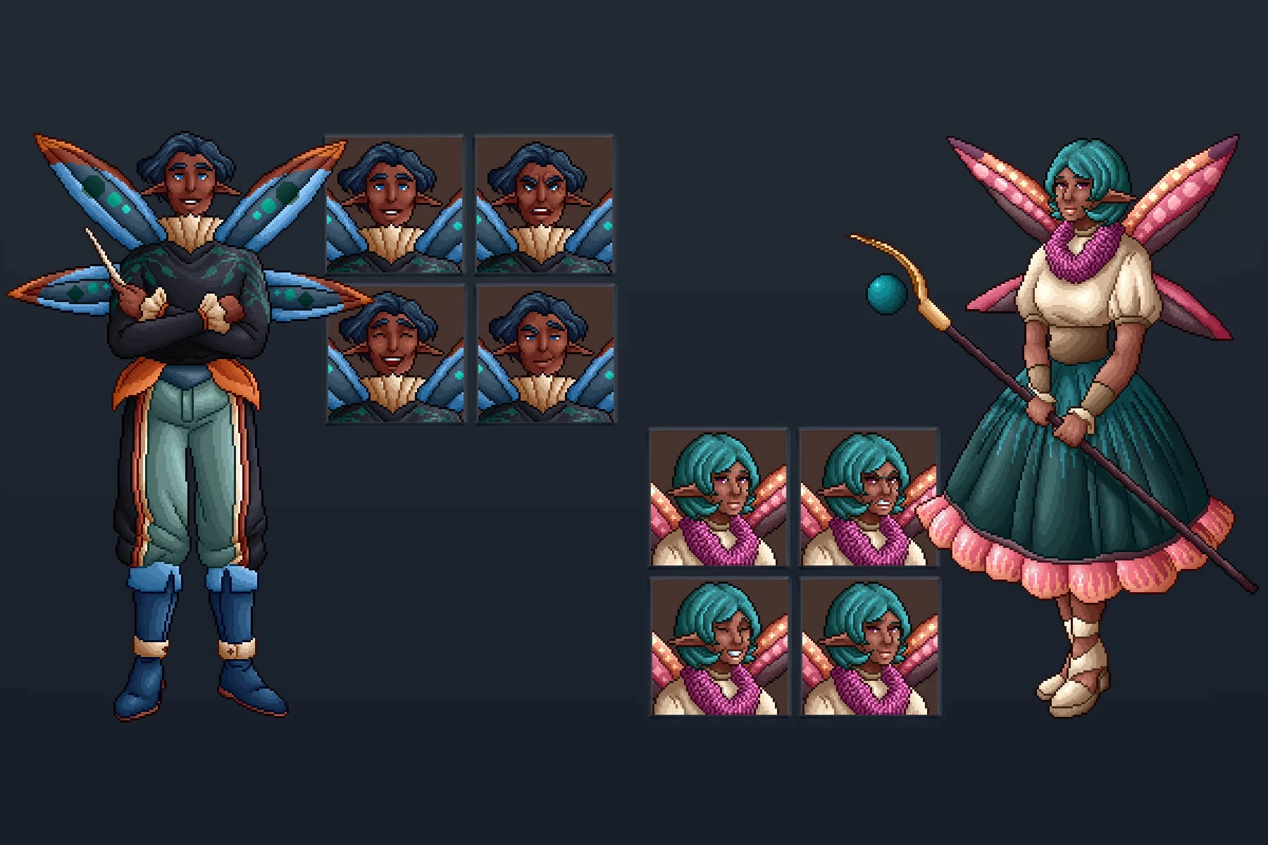 Fairy Characters Pixel Art Pack