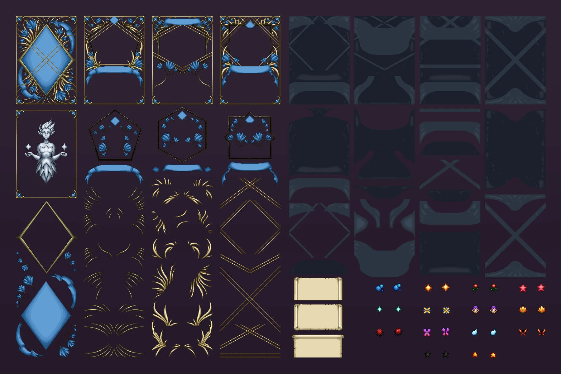 Fairy TCG Pixel Art Template