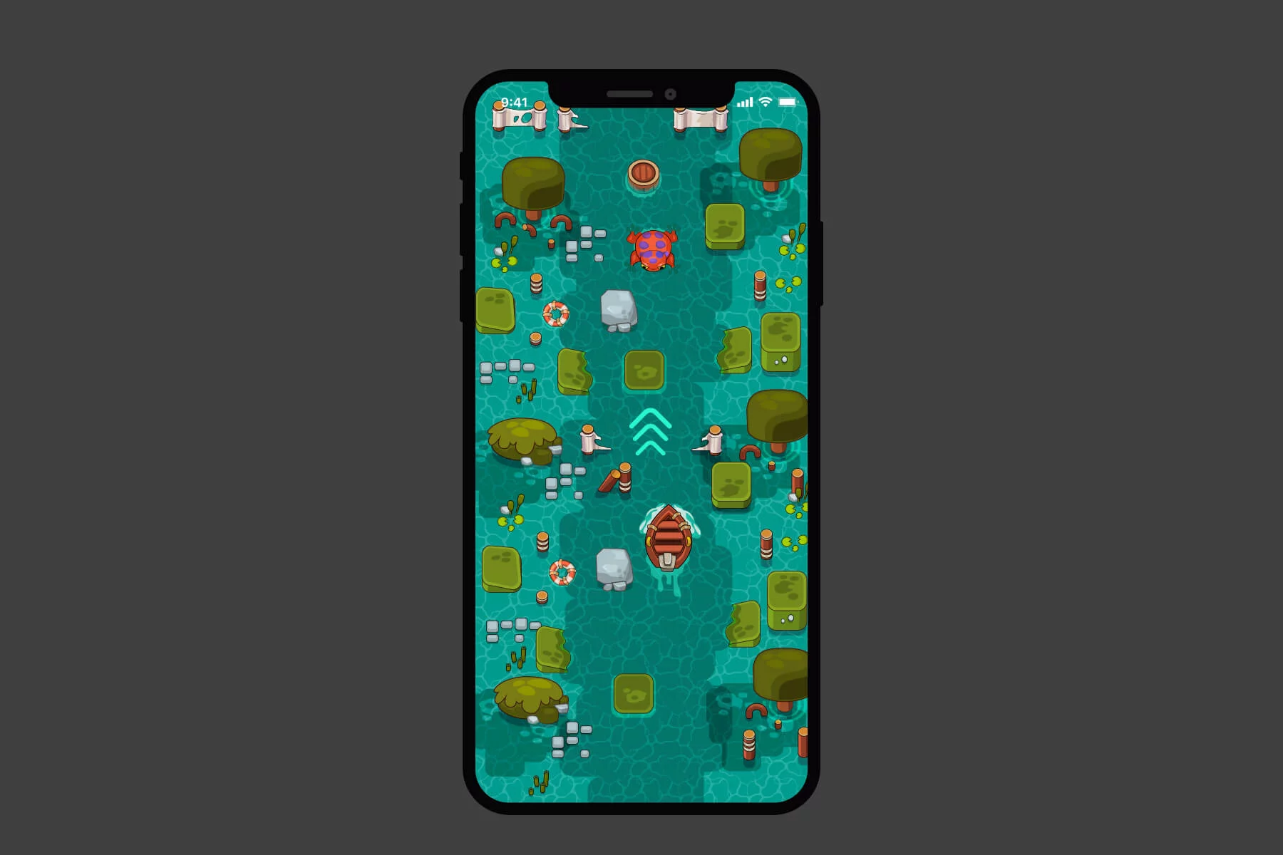 The Top View Swamp Game Asset Pack
