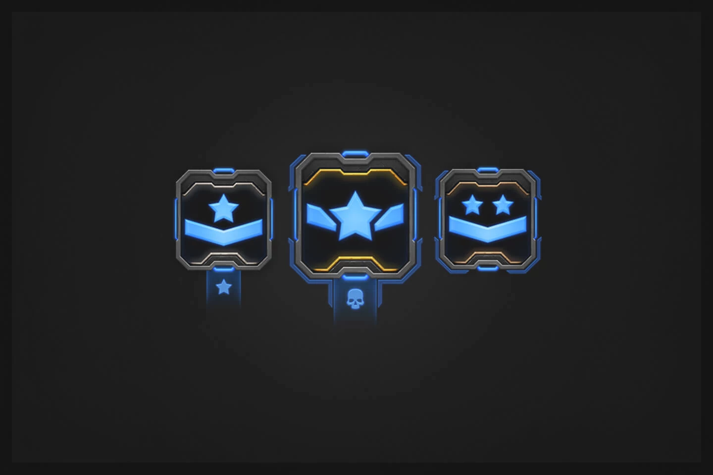 Sci-Fi Ranks Game Assets Pack