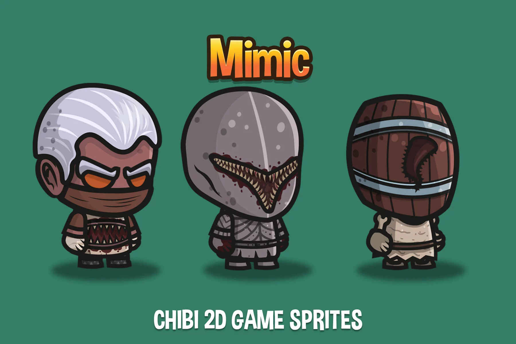 Mimic Chibi Character Sprites
