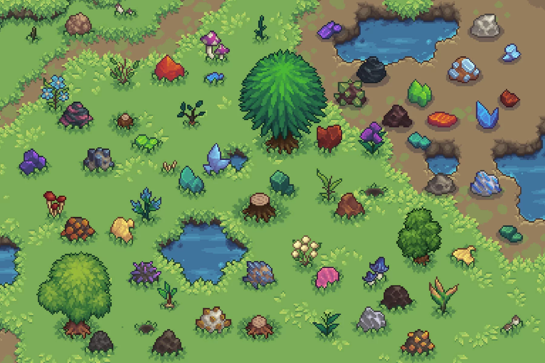 Pixel Art Resources and Icons Basic Pack