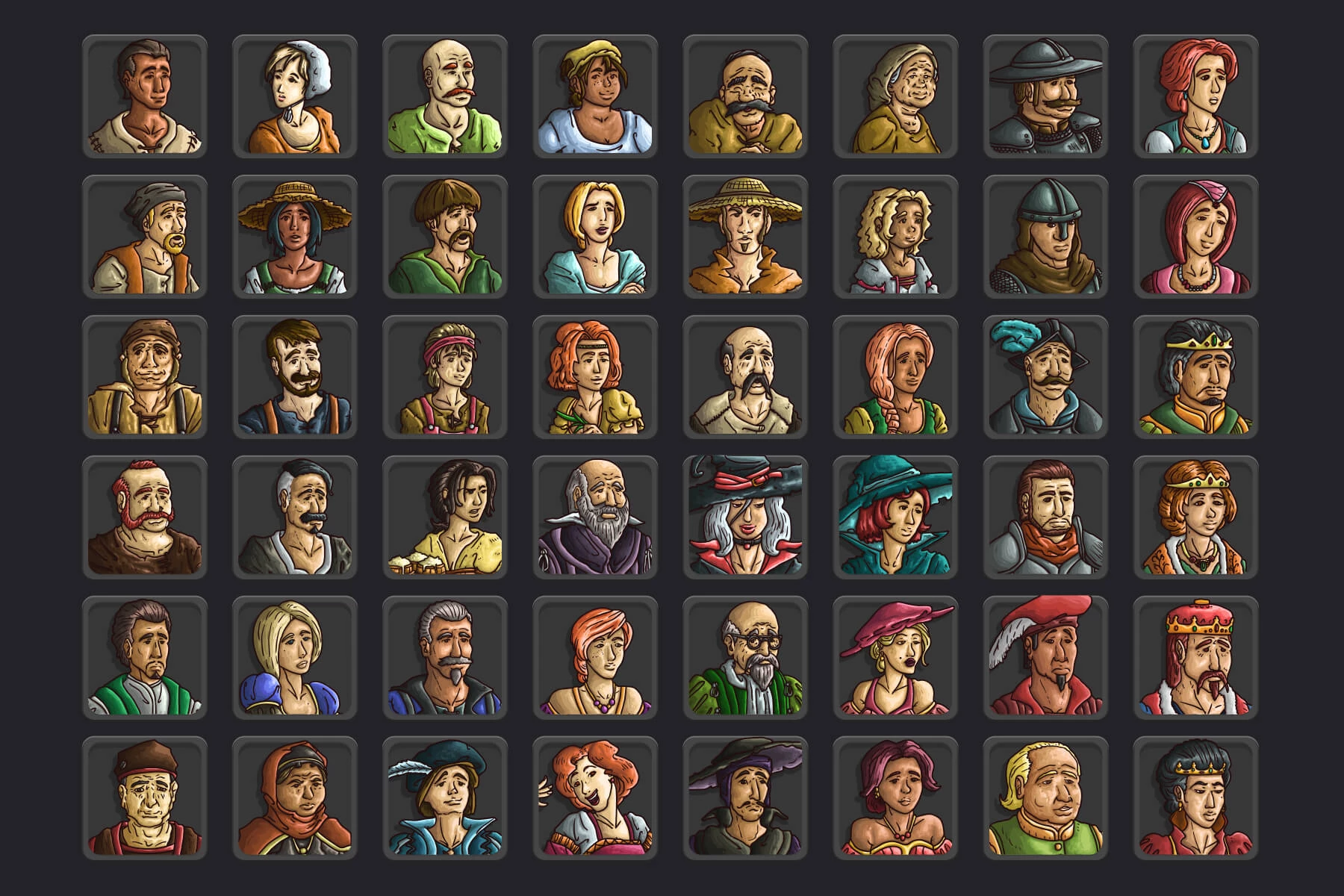 Character Avatar Icons