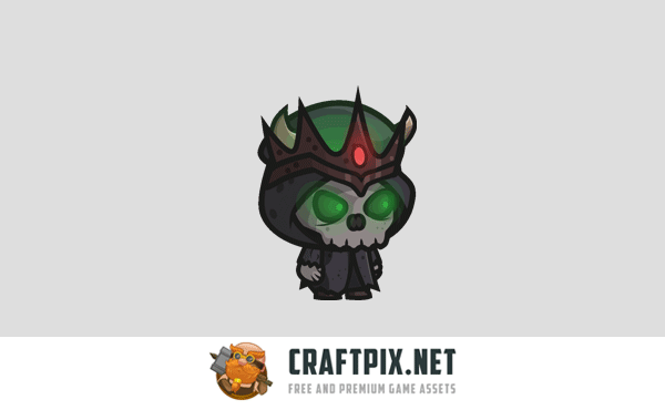 Ghoul, Lich, Mummy Chibi 2D Game Sprites