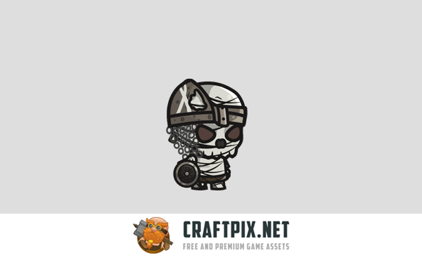 Ghoul, Lich, Mummy Chibi 2D Game Sprites