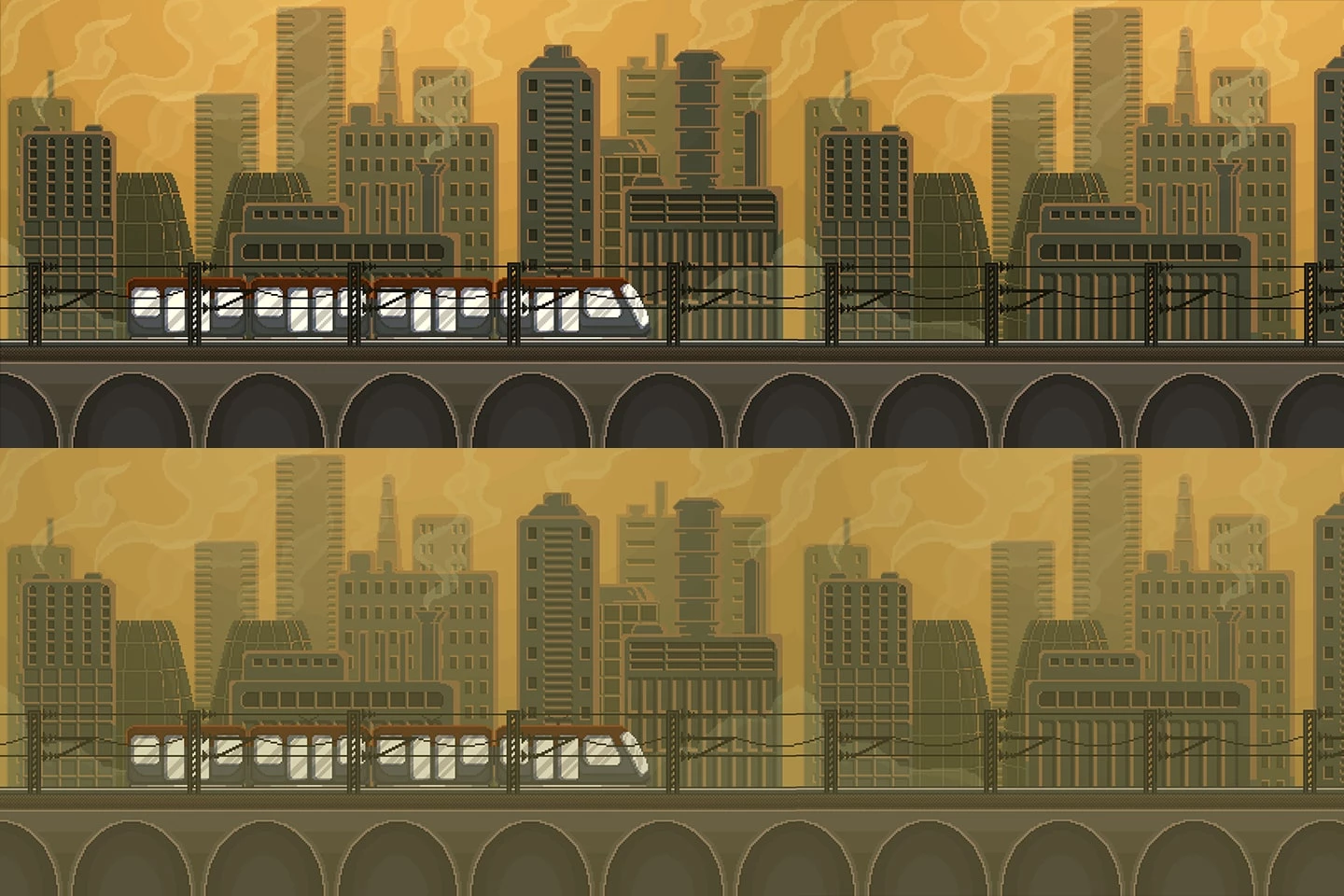 Pixel Art Game City Backgrounds