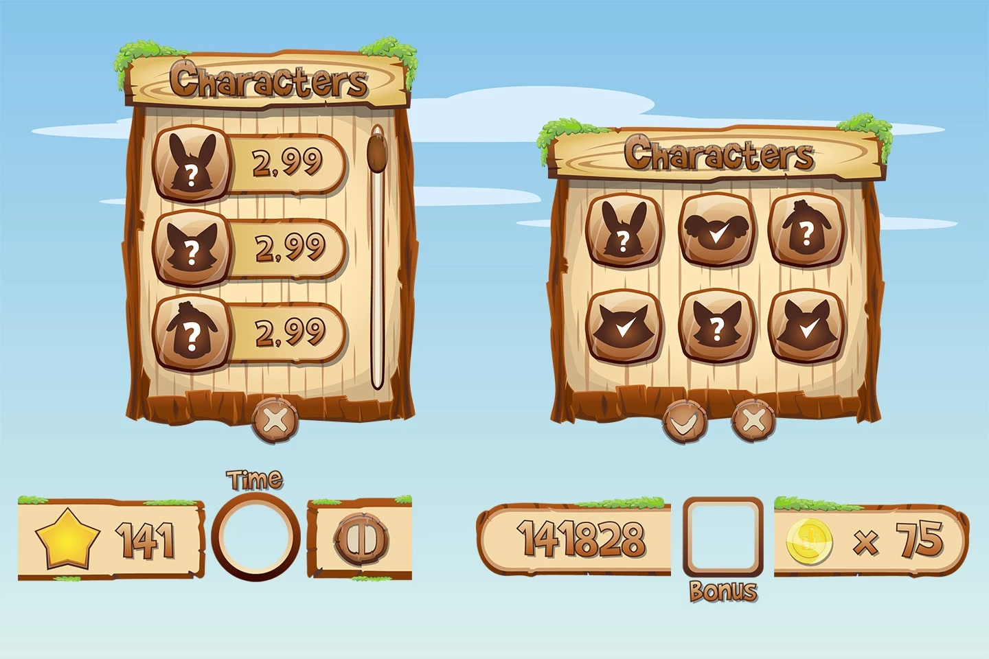 Wooden GUI