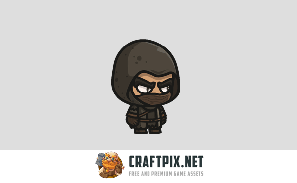 Ghoul Hunter Chibi Character Sprites