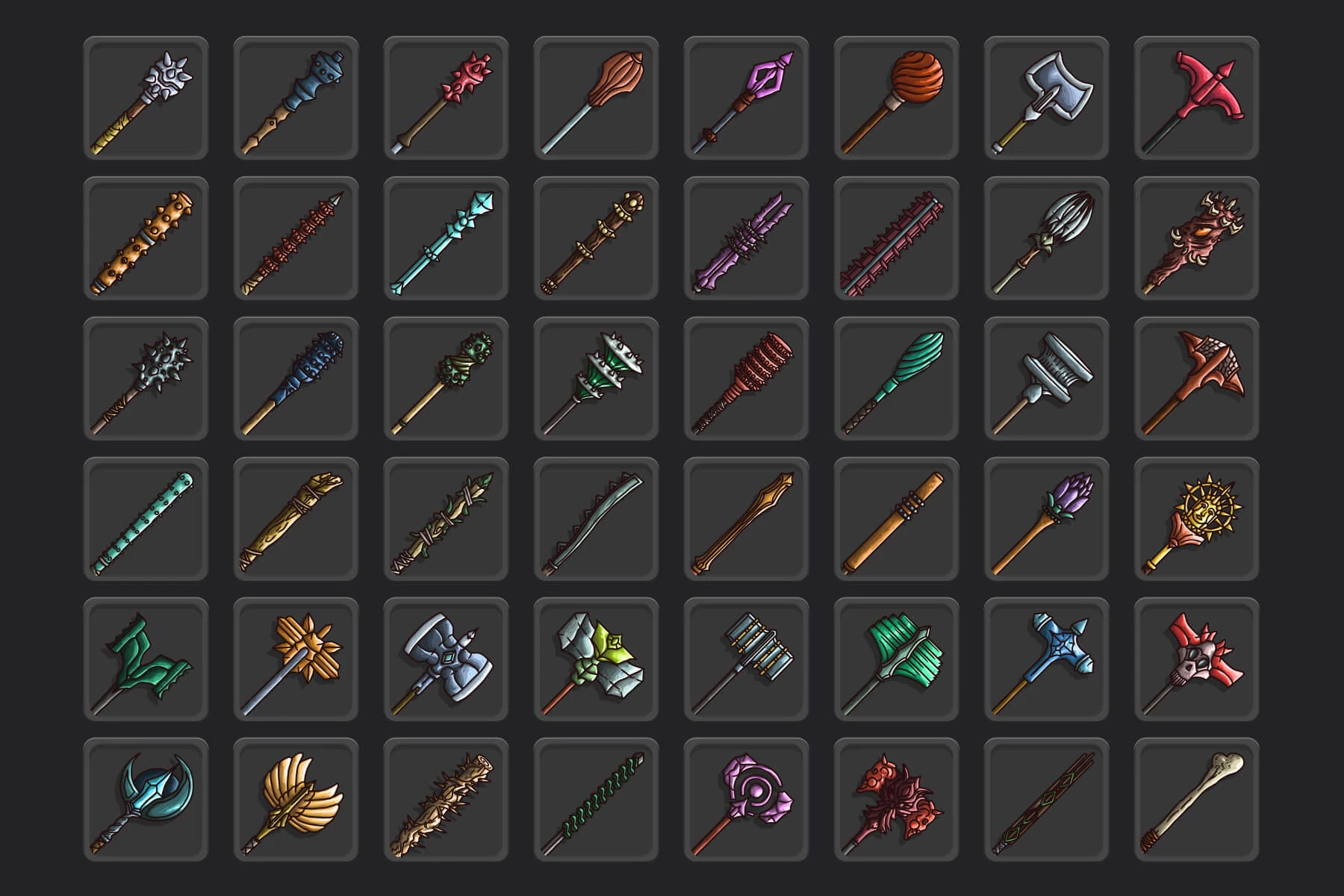 Mace RPG Game Icons