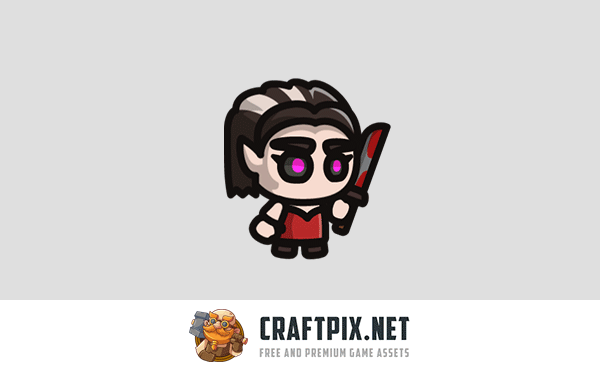 Vampire Tiny Style 2D Character Sprites