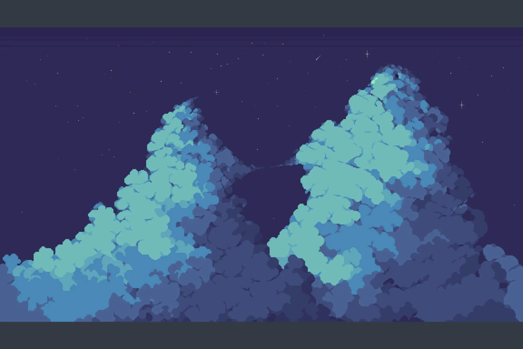Pixel Art Cloud and Sky Backgrounds