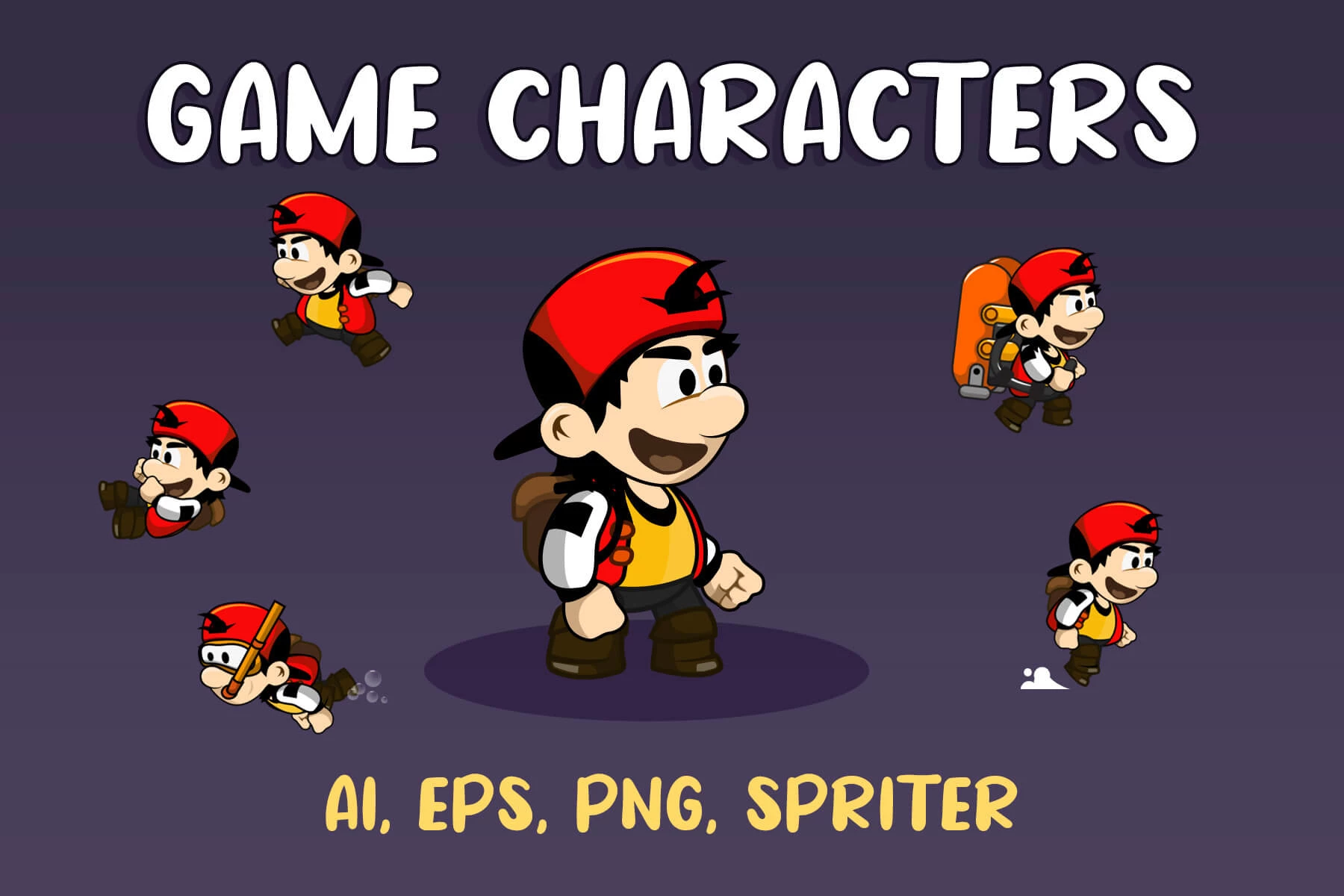 Boy Character Sprites for Platformer