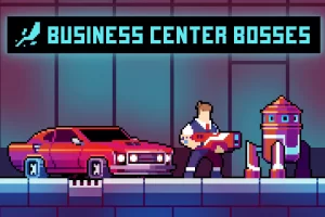 赛博朋克像素风Boss包：火箭轿车、邪恶消防栓与疯狂职员