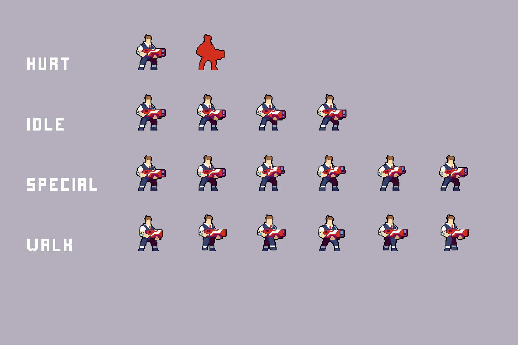 Cyberpunk Pixel Art Bosses Pack