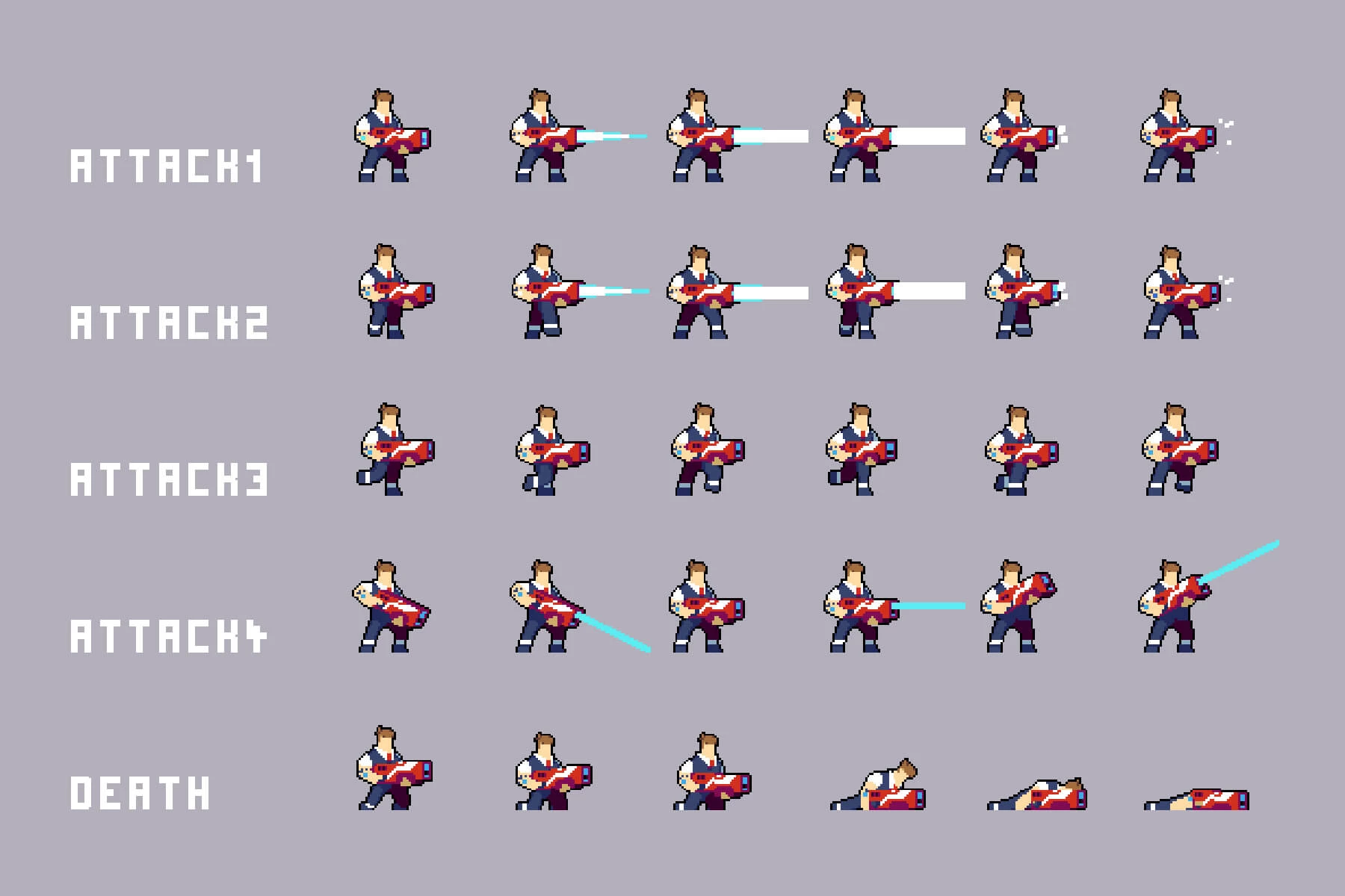 Cyberpunk Pixel Art Bosses Pack