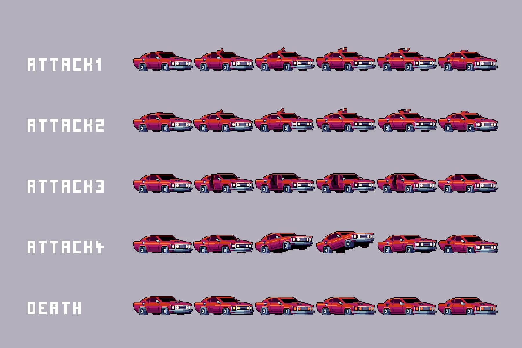Cyberpunk Pixel Art Bosses Pack