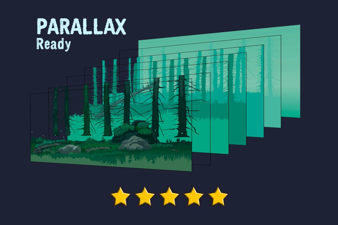 Forest 2D Game Backgrounds