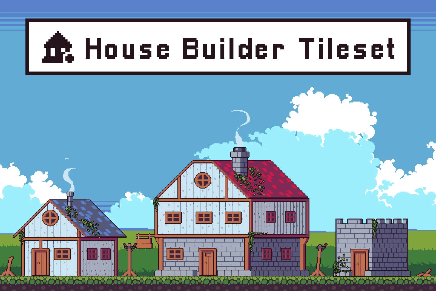 House Builder Tileset Pixel Art