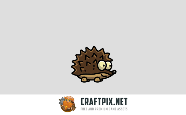 Hedgehog, Snail, Turtle 2D Character Sprites