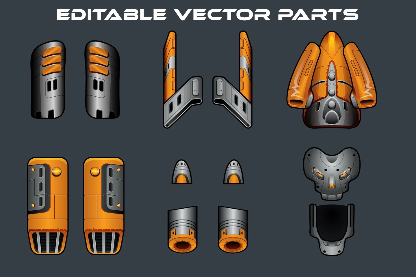 Boss SpaceShip Game Sprites